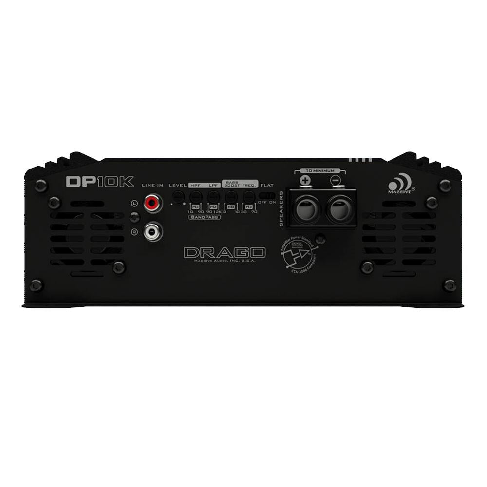 Massive Audio Amplifier - DP10K - 5,600 Watts RMS @ 1 Ohm Mono